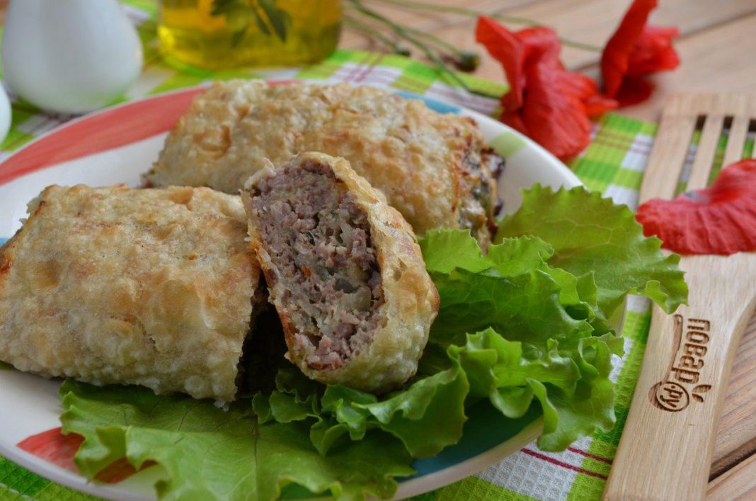 Фарш в лаваше по-провански