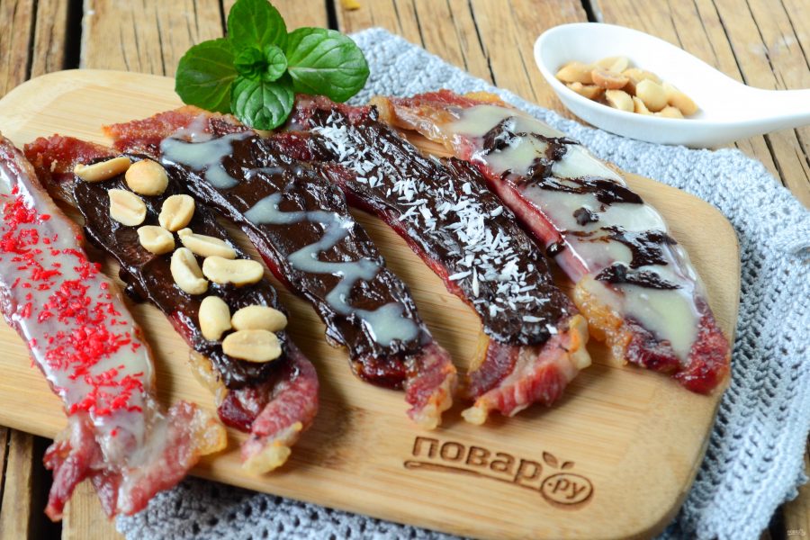 Бекон в шоколаде