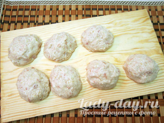 слепить котлеты