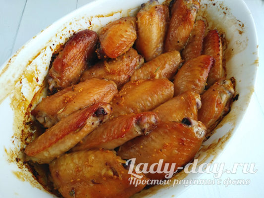 запеченные крылья