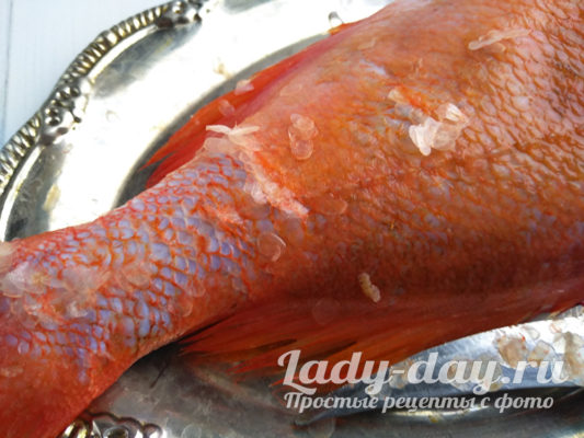 чистим окуня