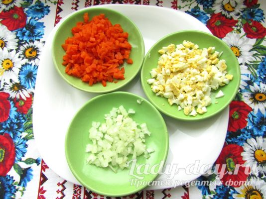 морковь и яйца