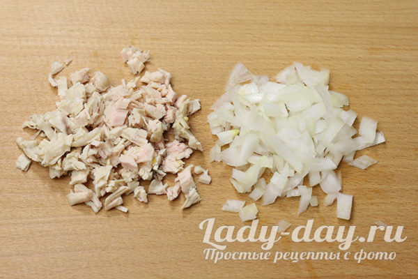 курица и лук