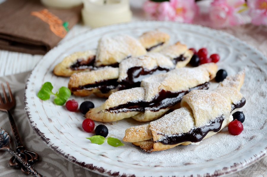 Круассаны с нутеллой