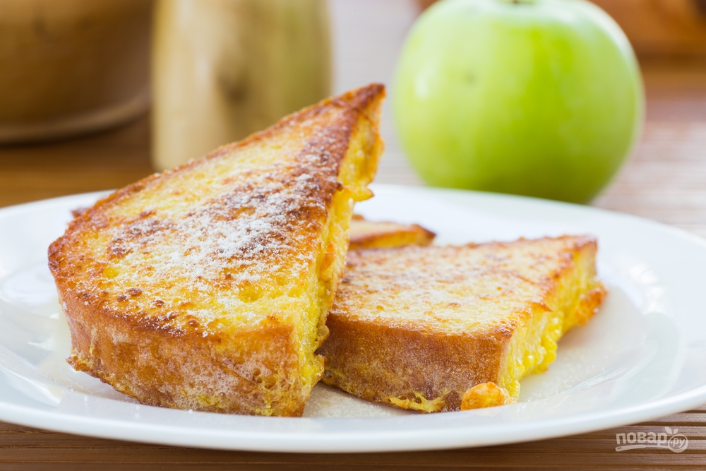 Сладкий бутерброд с яйцом