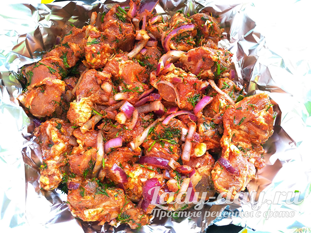 мясо в фольге