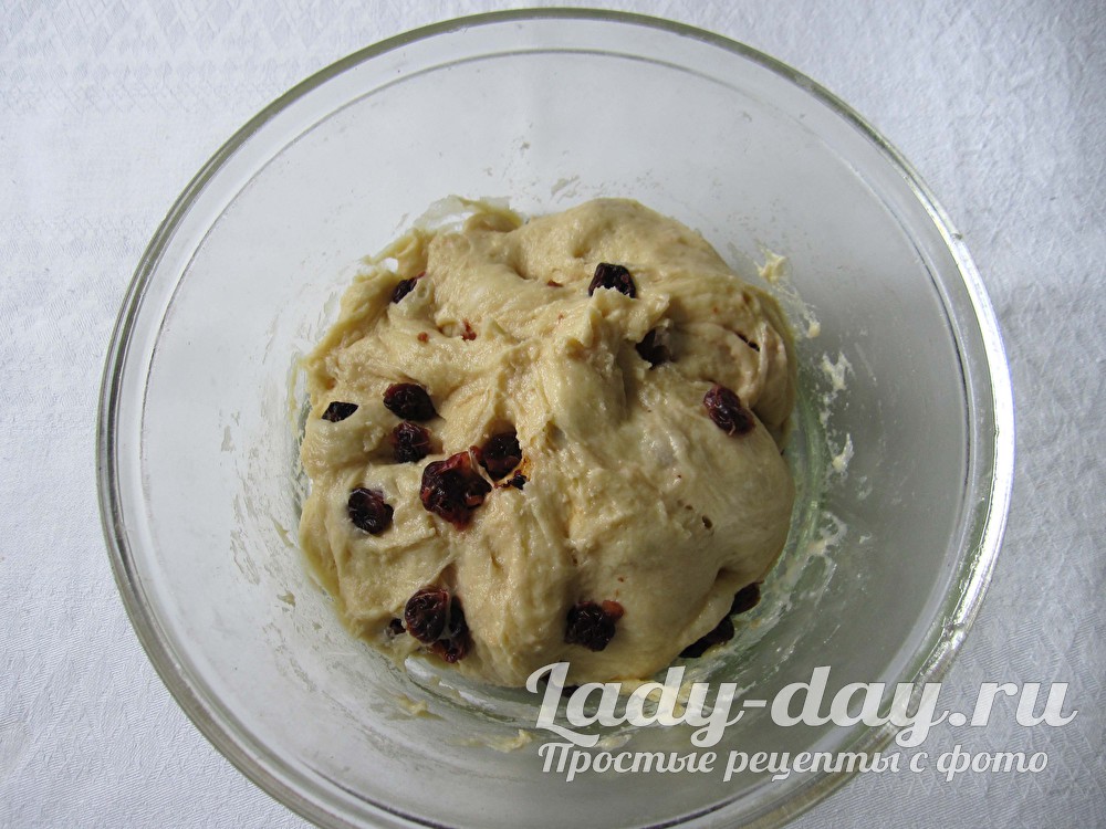 тесто с ягодами