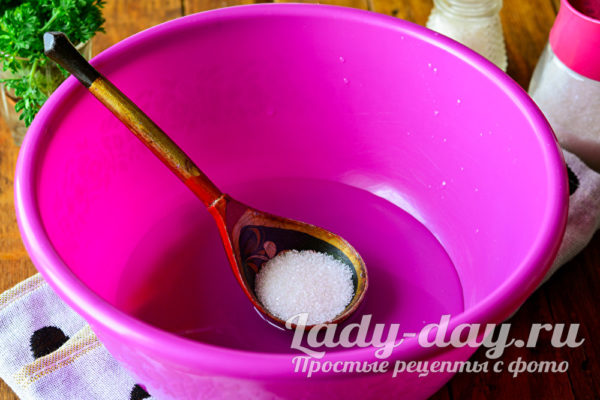 сахар в воду