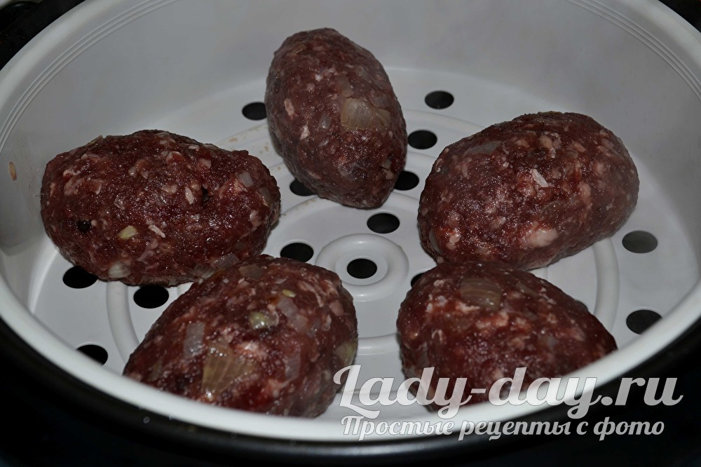 котлеты на пару