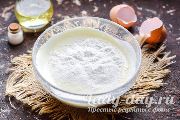 вводим муку