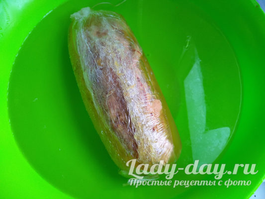 остужаем в холодной воде