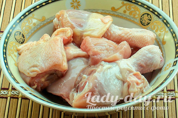 кусочки курицы