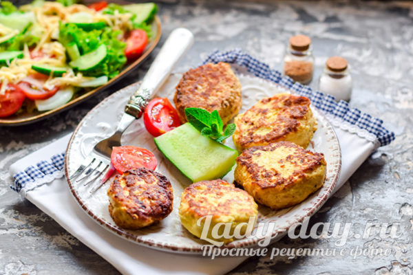 мясные котлеты с капустой