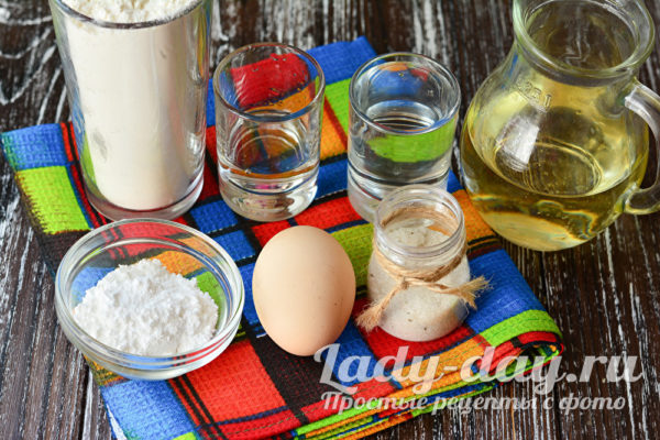 ингредиенты для хвороста