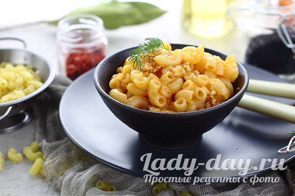 Макароны по-флотски с фаршем