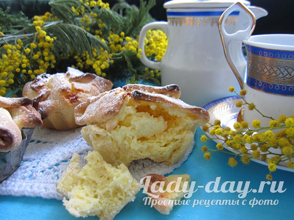 Печенье песочное с творогом