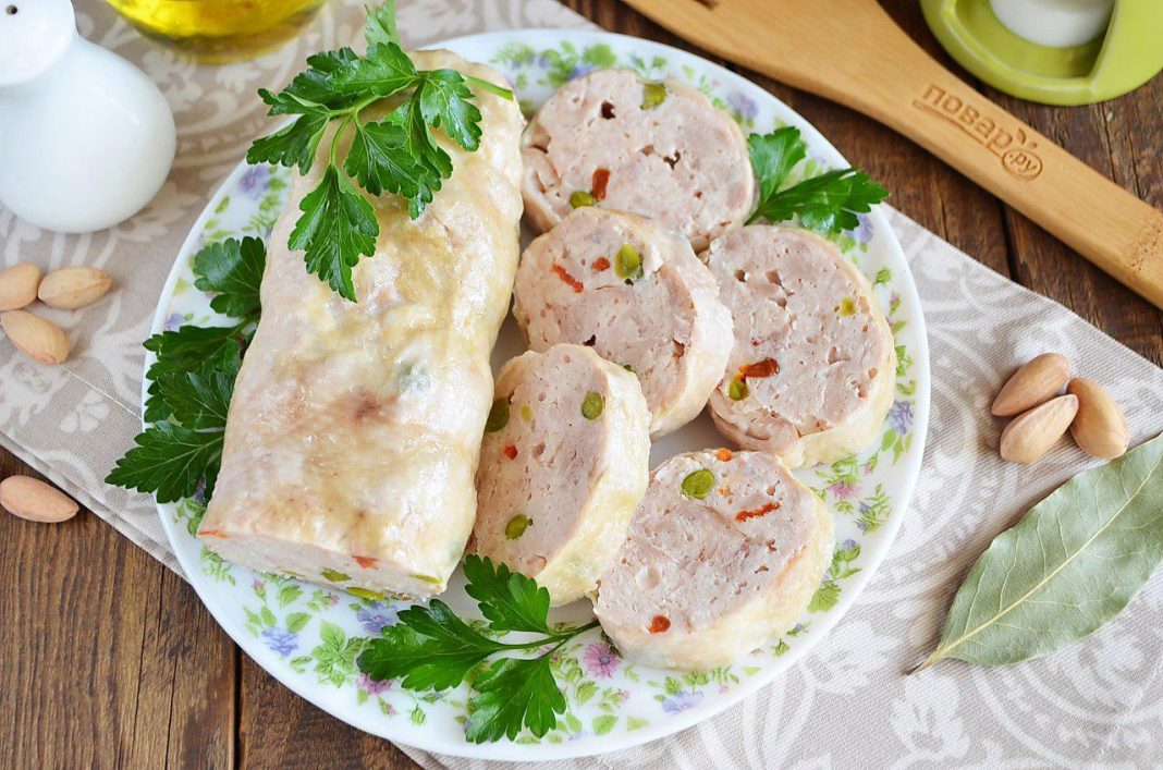 Домашняя куриная колбаса