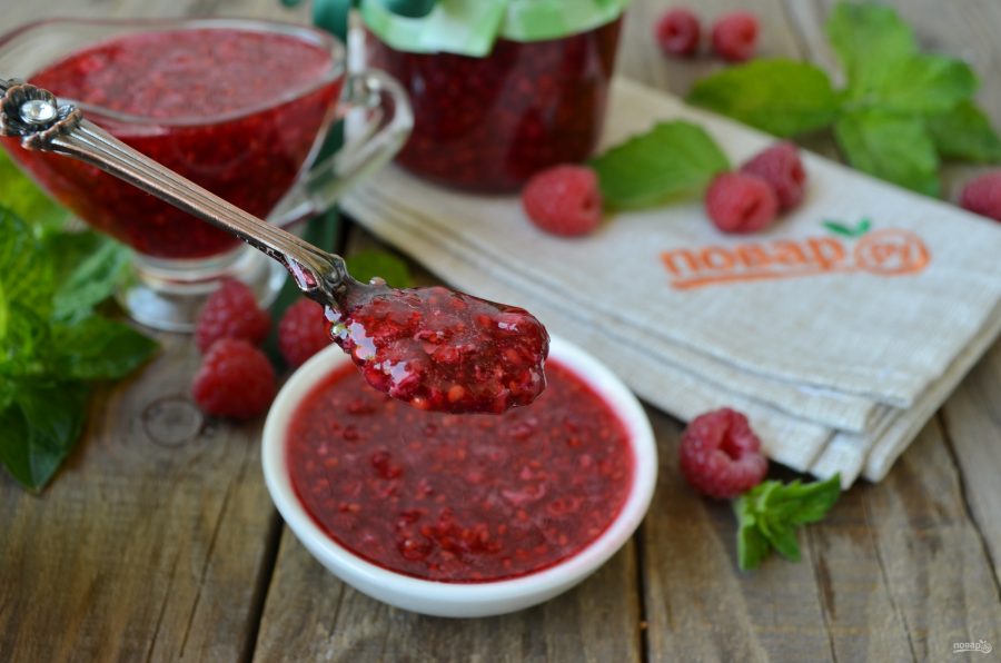 Малиновое варенье без варки на зиму