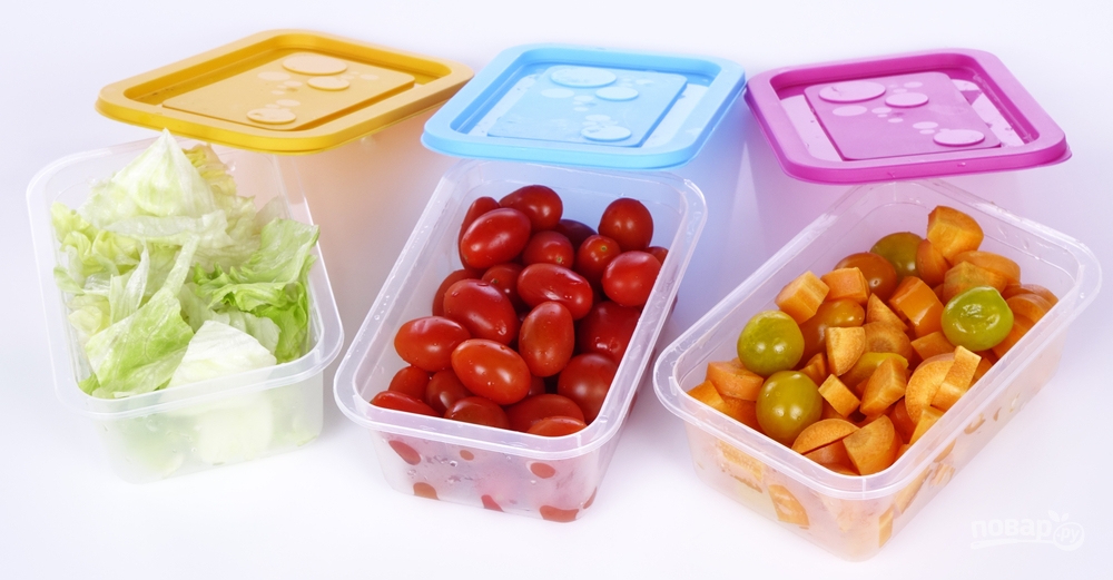 Пластиковые контейнеры для хранения овощей