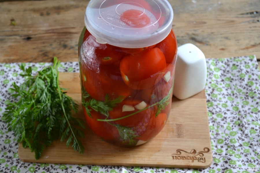 Помидоры на зиму без закатки