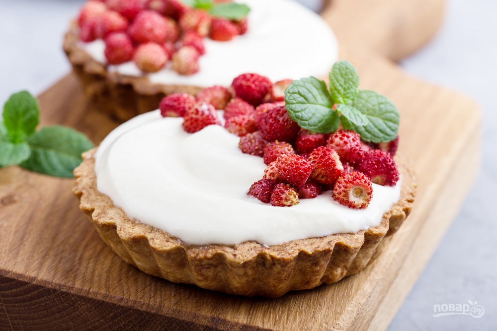 Тарталетки с кремом