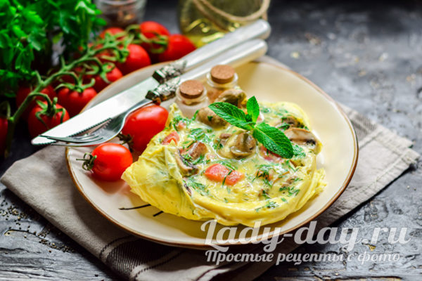 омлет на завтрак