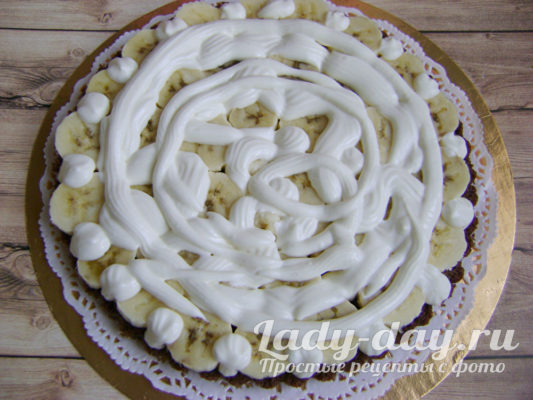 кладем крем