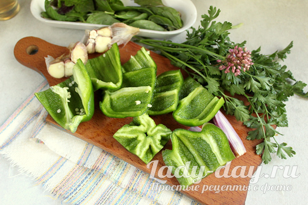 заправка из зелени