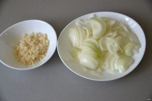 Баклажаны с луком как грибы - фото шаг 3