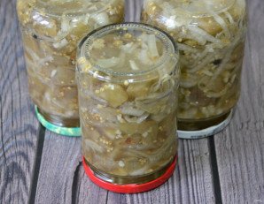 Баклажаны с луком как грибы - фото шаг 9