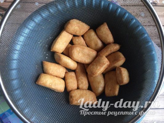 оставляем в дуршлаге