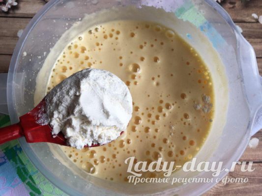 вводим муку