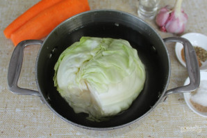 Капуста фаршированная морковью - фото шаг 2