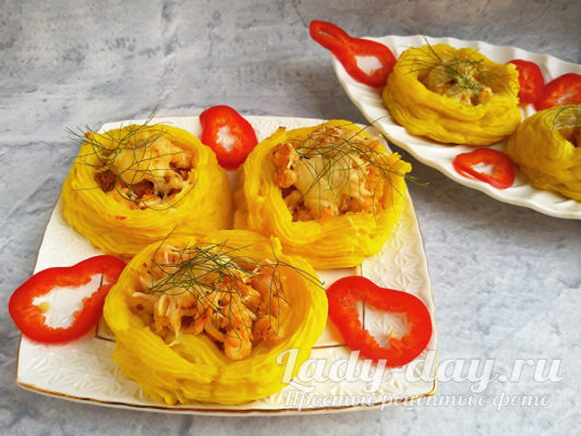 блюдо из картофельного пюре