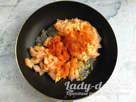 обжарка фарша