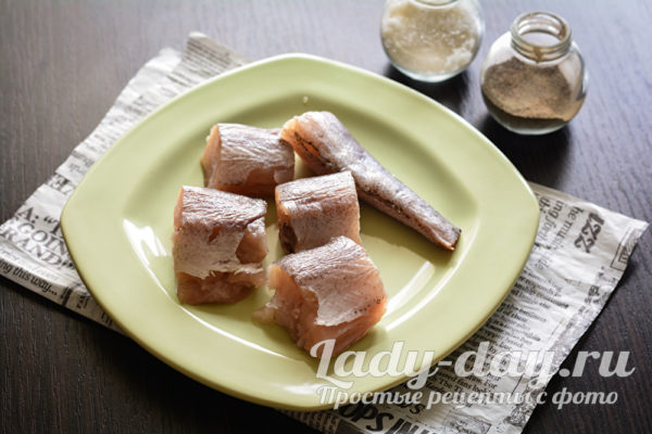 кусочки минтая