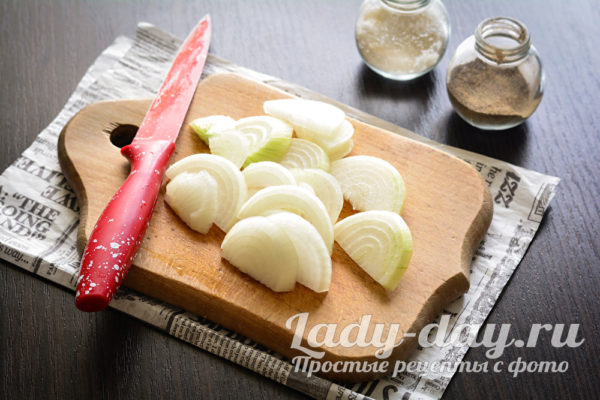 нарезанный лук