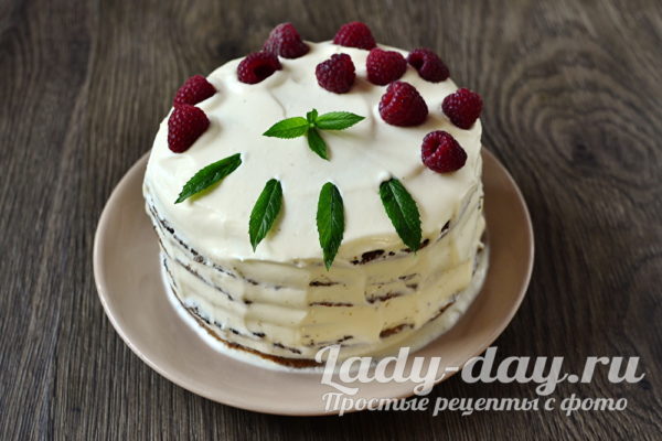 готовый торт сметанник