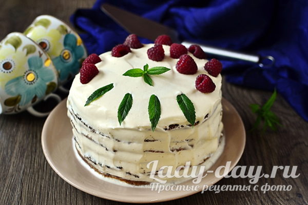 торт со сметанным кремом