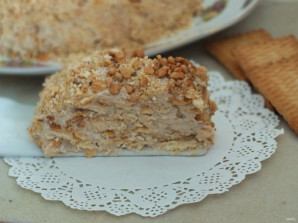 Торт из печенья с бананом - фото шаг 9