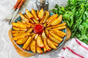 Золотистая картошка в духовке - фото шаг 7