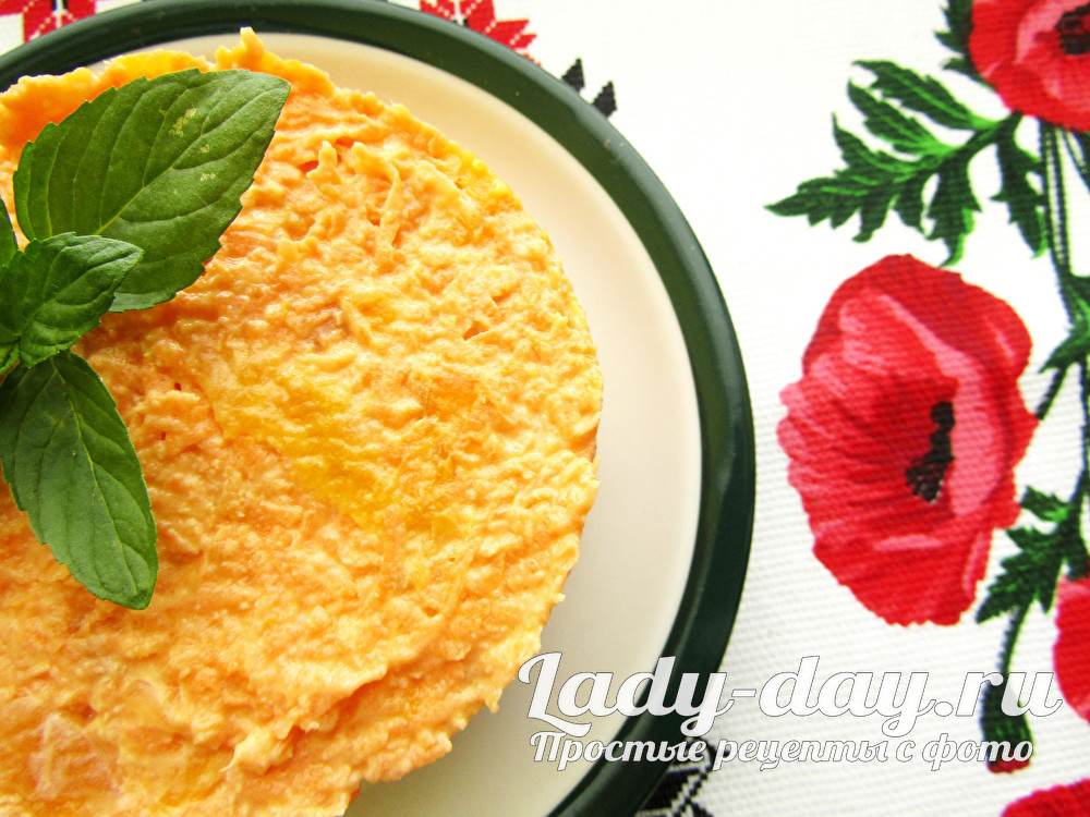 Рецепт салата из моркови со сметаной