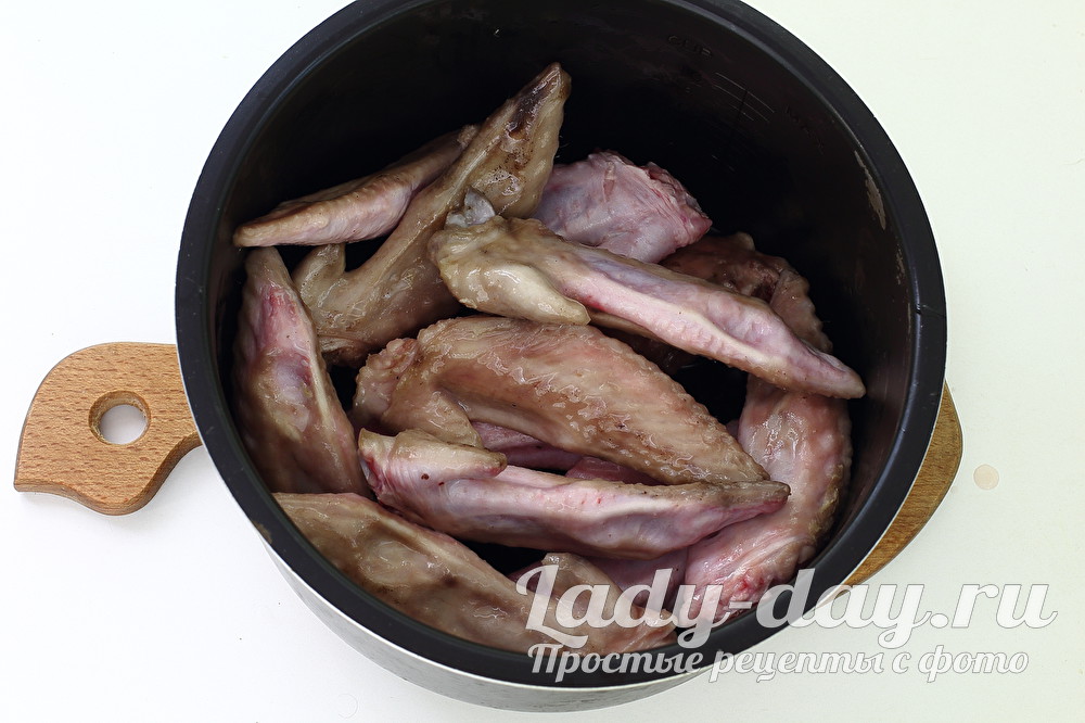 обжарить крыло