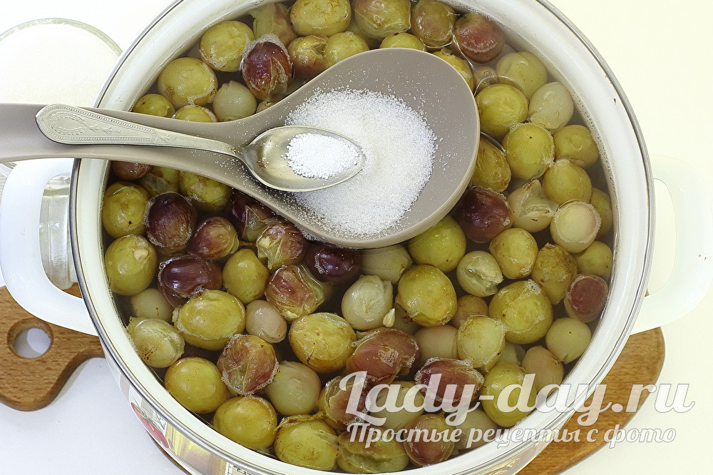 варить виноград
