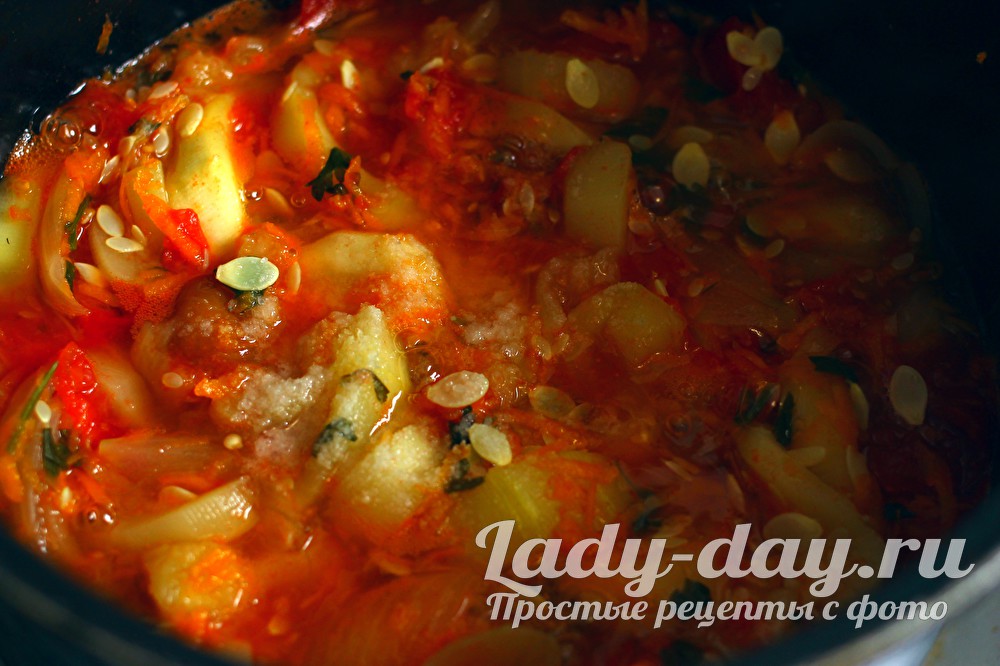 тушим овощи