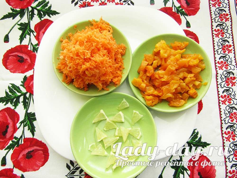 натереть морковь