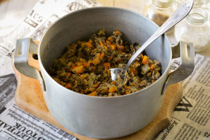 Грибная икра с морковью и луком - фото шаг 7