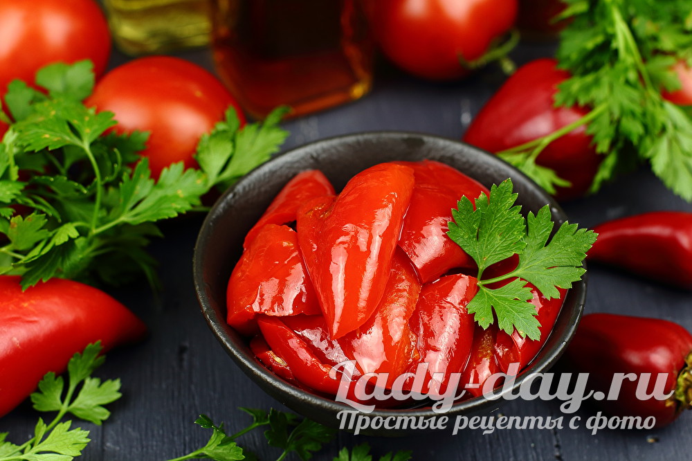 маринованный болгарский перец рецепт с фото