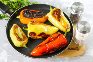 Жареный болгарский перец в маринаде - фото шаг 3