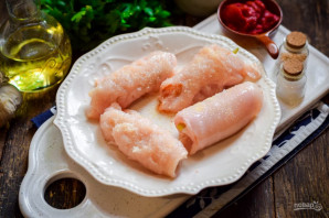 Крученики из куриного филе - фото шаг 4